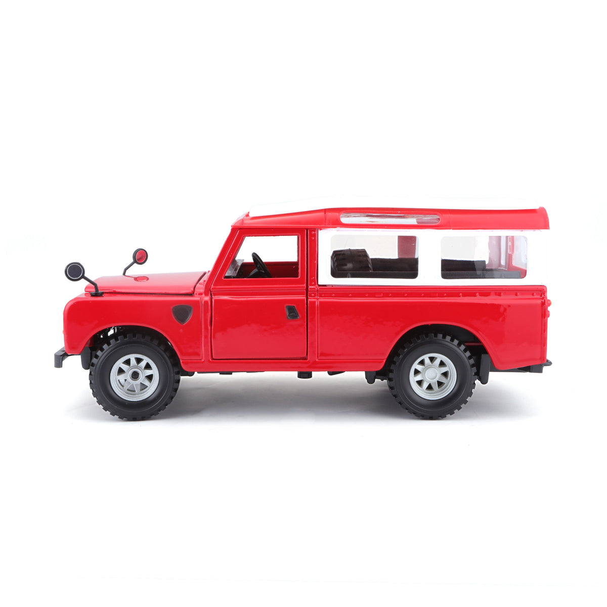 18-22063 Bburago - Land Rover Series II, rouge - Échelle 1:24