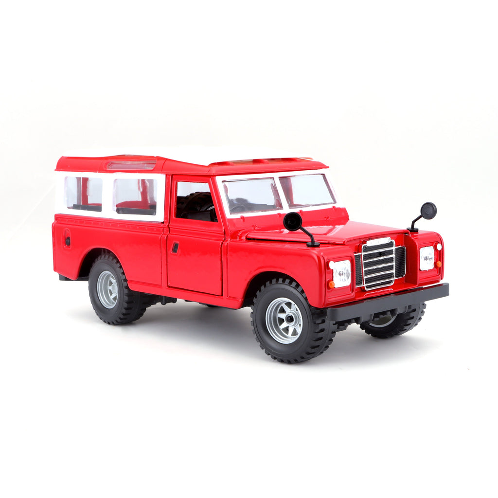 18-22063 Bburago - Land Rover Series II, rouge - Échelle 1:24