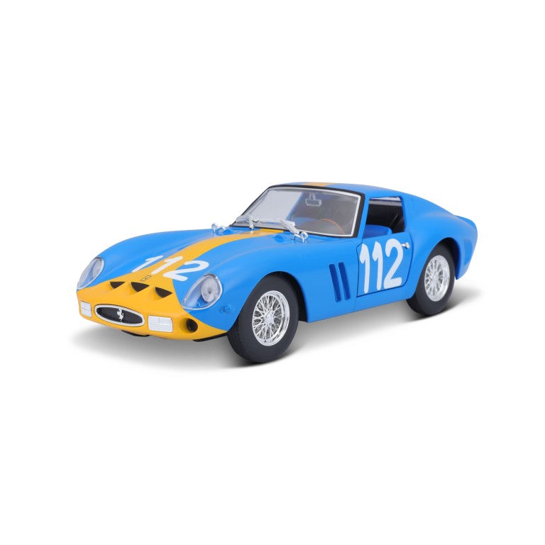 18-26305 Bburago Ferrari Racing - Ferrari 250 GTO, bleu - Échelle 1:24