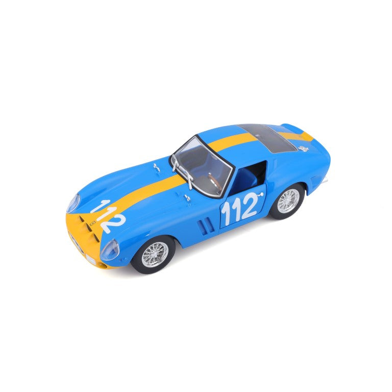 18-26305 Bburago Ferrari Racing - Ferrari 250 GTO, bleu - Échelle 1:24