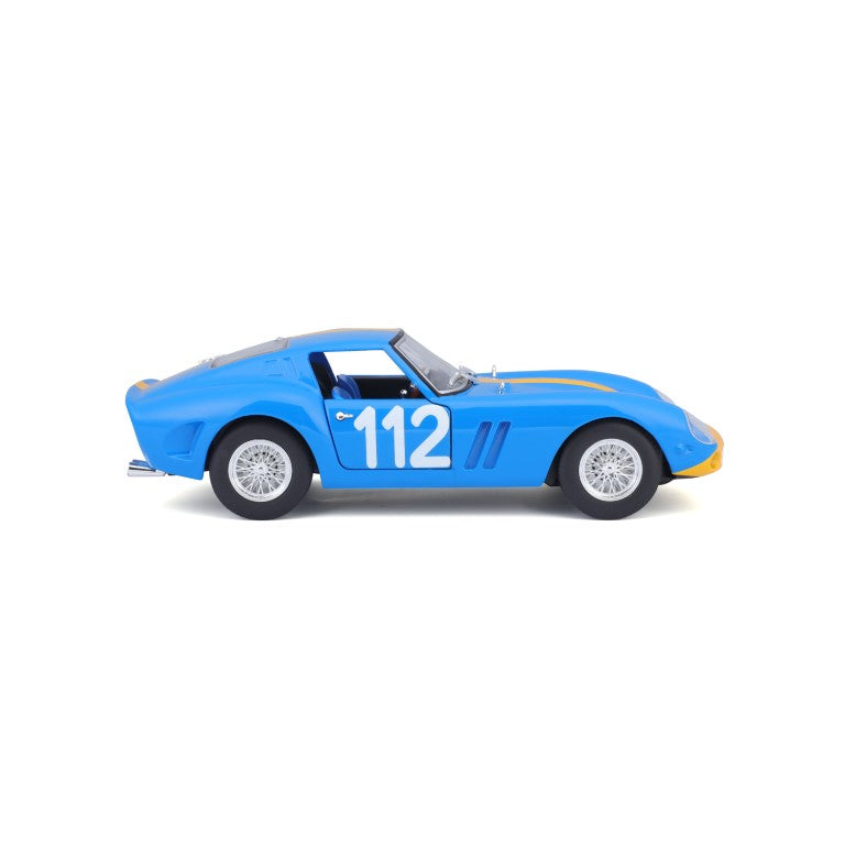 18-26305 Bburago Ferrari Racing - Ferrari 250 GTO, bleu - Échelle 1:24