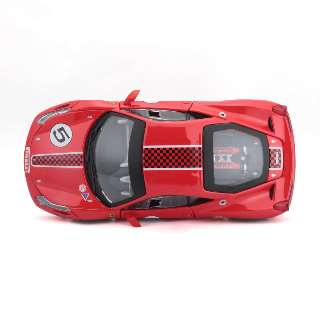 18-26302 Bburago Ferrari Racing - Ferrari 458 Challenge, rouge - Échelle 1:24
