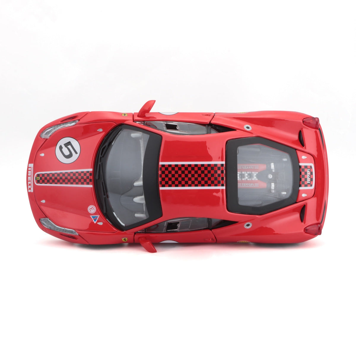 18-26302 Bburago Ferrari Racing - Ferrari 458 Challenge, rouge - Échelle 1:24