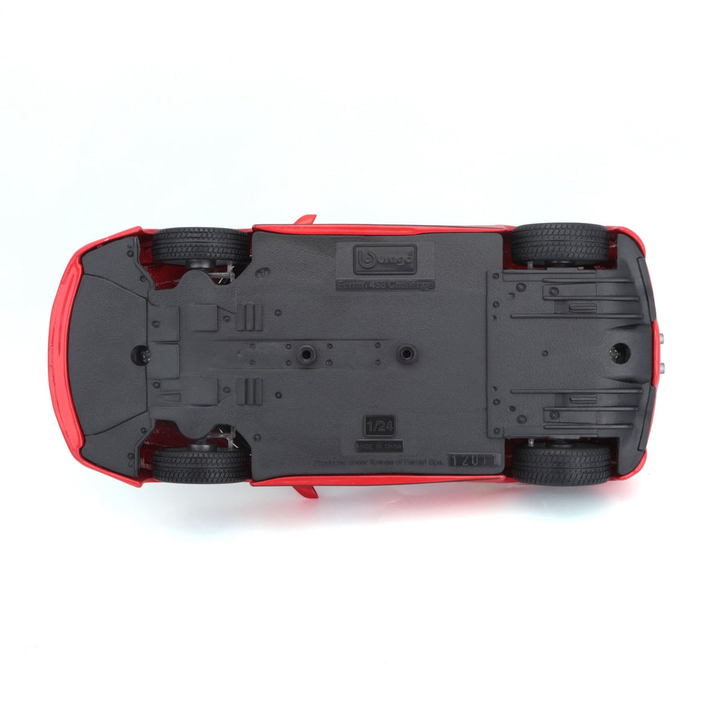 18-26302 Bburago Ferrari Racing - Ferrari 458 Challenge, rouge - Échelle 1:24