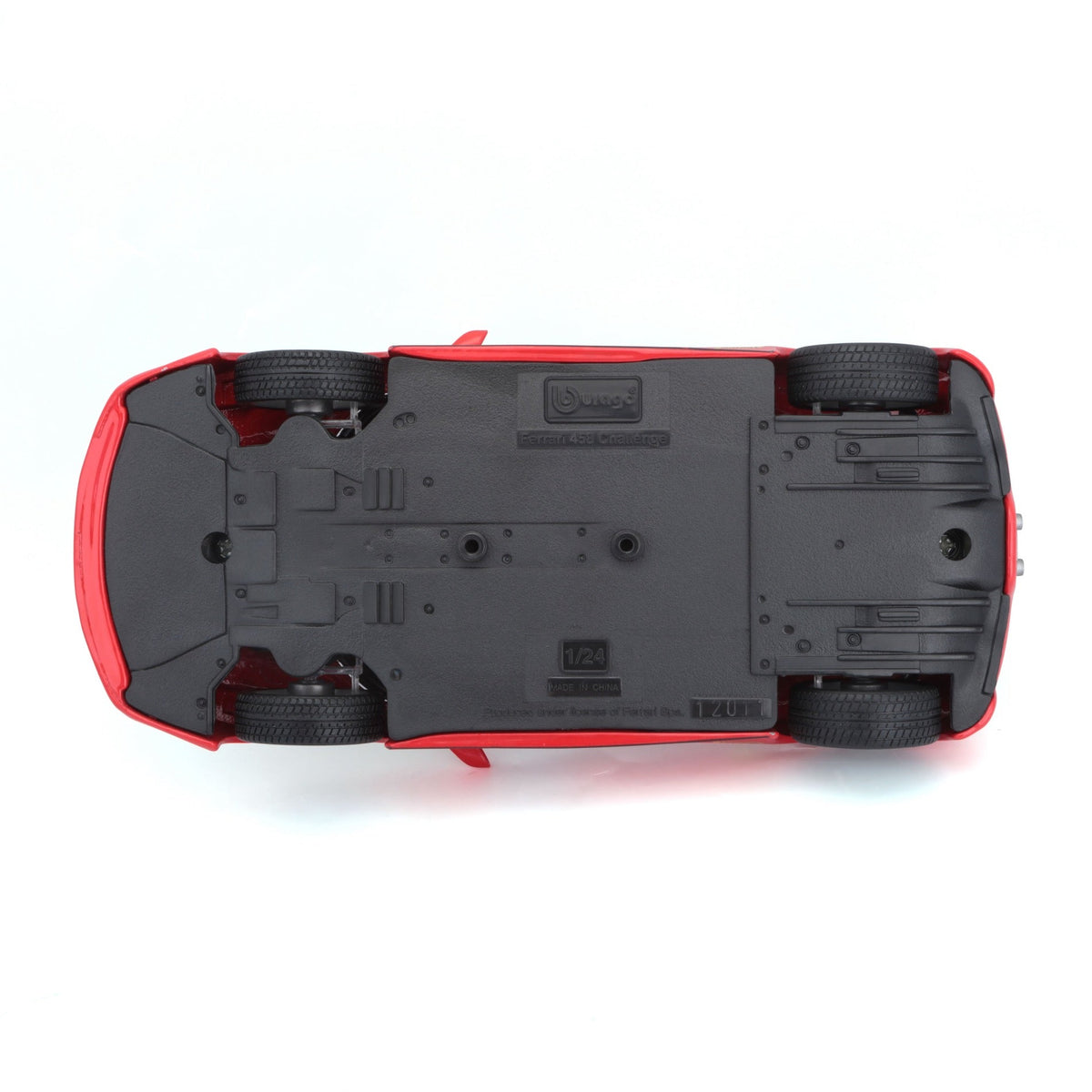 18-26302 Bburago Ferrari Racing - Ferrari 458 Challenge, rouge - Échelle 1:24