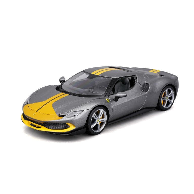18-16017 Bburago Ferrari R&P Ferrari 296 GTB Assetto Fiorano, grise 1:18