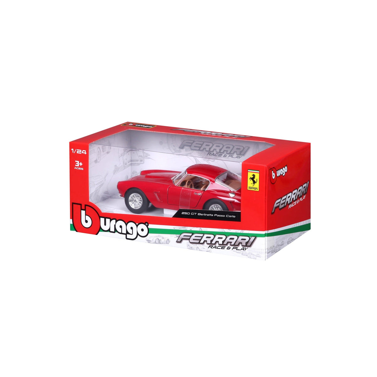 18-26025 Bburago Ferrari Race&Play - Ferrari 250 GT Berlinetta - 1:24