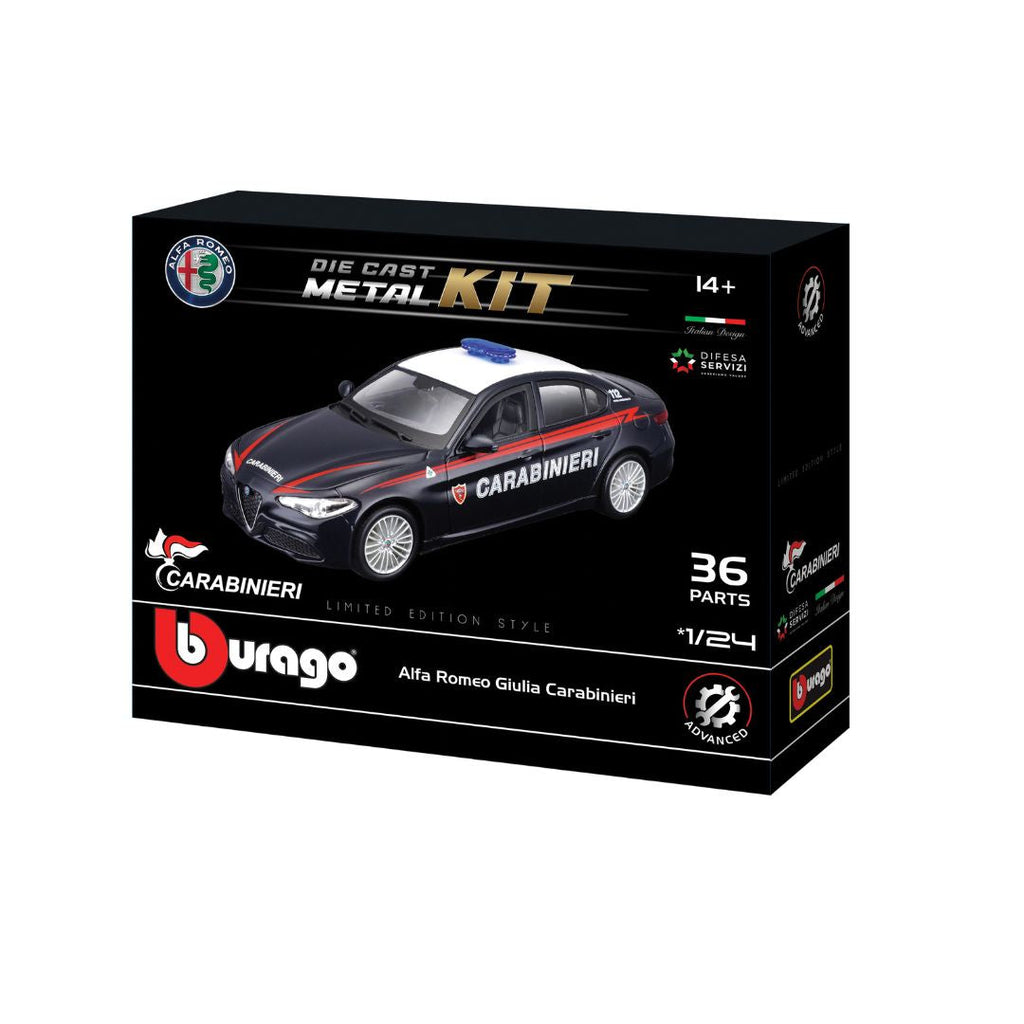 18-25128 Bburago - Alfa Romeo Giulia Carabinieri - Maquette à l'échelle 1:24