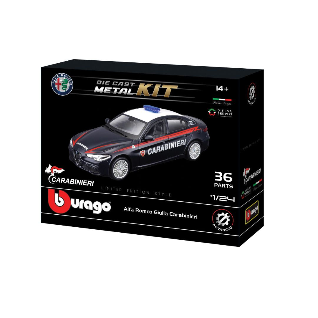18-25128 Bburago - Alfa Romeo Giulia Carabinieri - Maquette à l'échelle 1:24