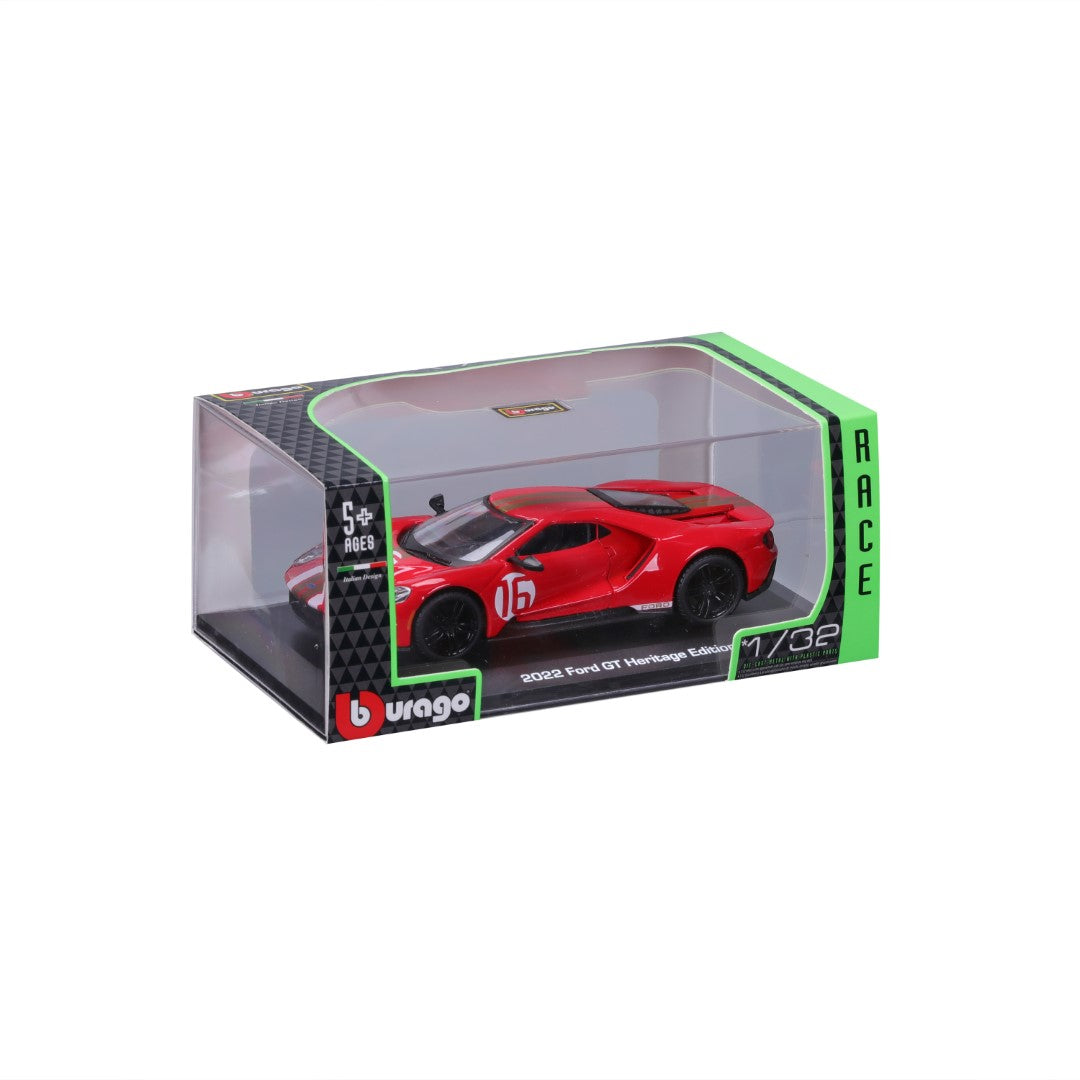 18-41166 Bburago Race - Ford GT Heritage Edition (2022) #16, rouge