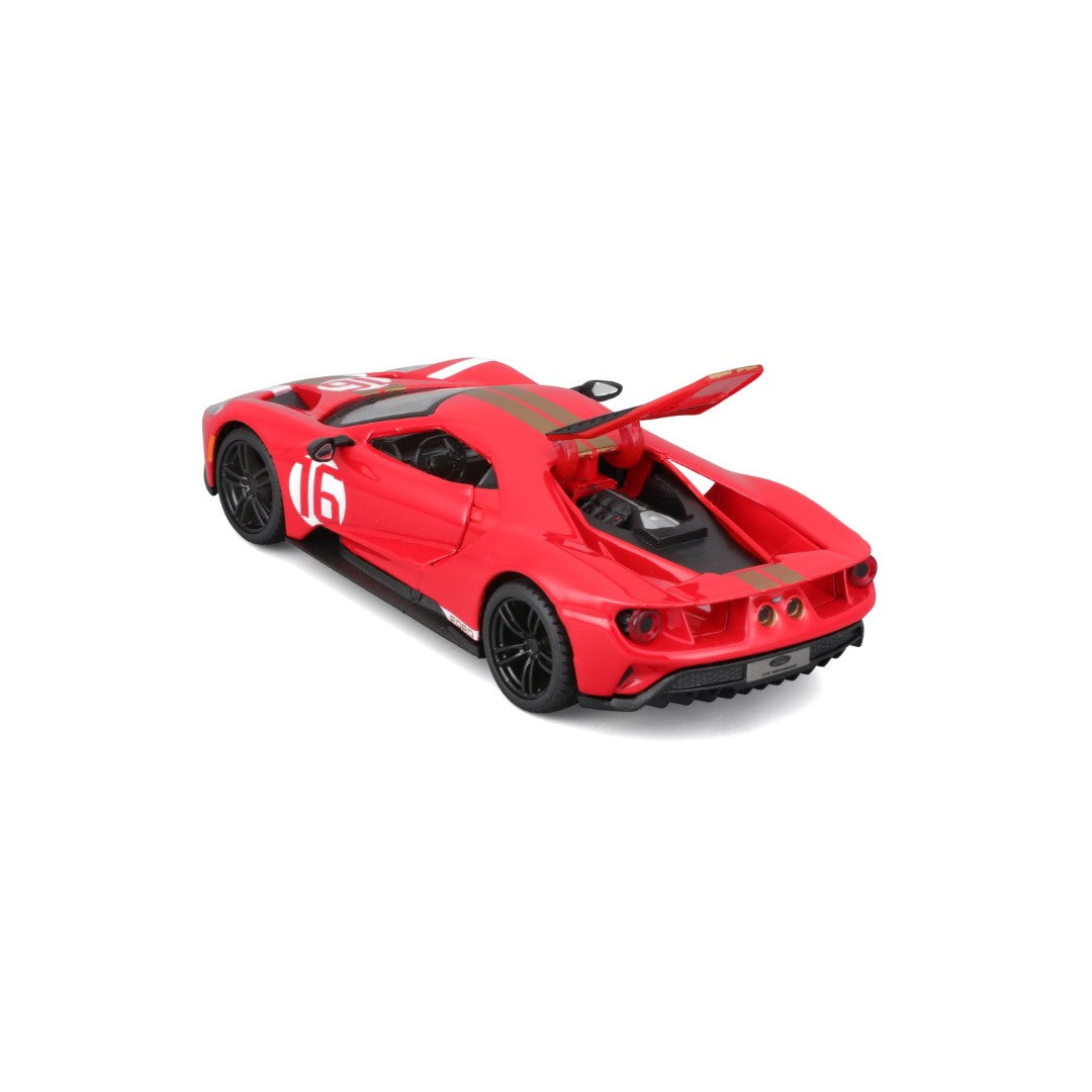18-41166 Bburago Race - Ford GT Heritage Edition (2022) #16, rouge