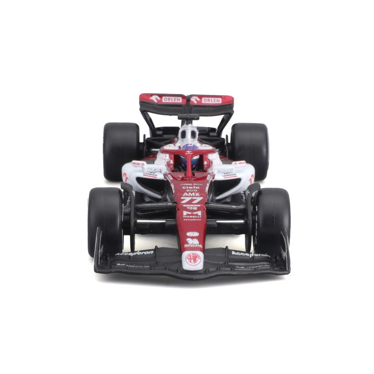18-38068 #77 Bottes - Bburago - 1:43 RACE - Alfa Romeo F1 Team Orlen avec casque