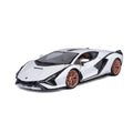 18-11046 WT Bburago - Lamborghini Sian FKP 37, blanche - Échelle 1:18