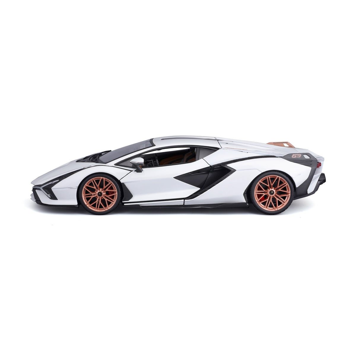 18-11046 WT Bburago - Lamborghini Sian FKP 37, blanche - Échelle 1:18