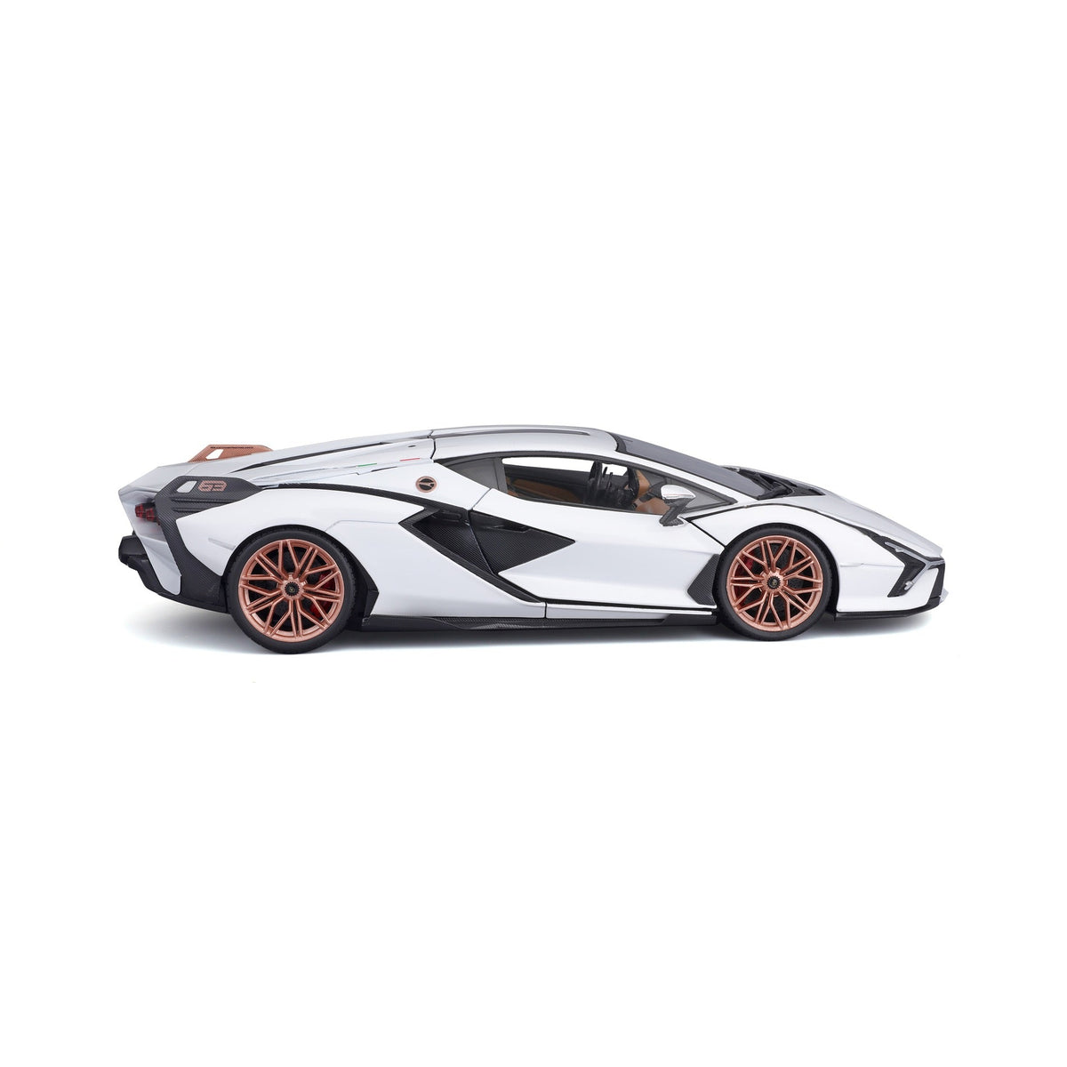 18-11046 WT Bburago - Lamborghini Sian FKP 37, blanche - Échelle 1:18