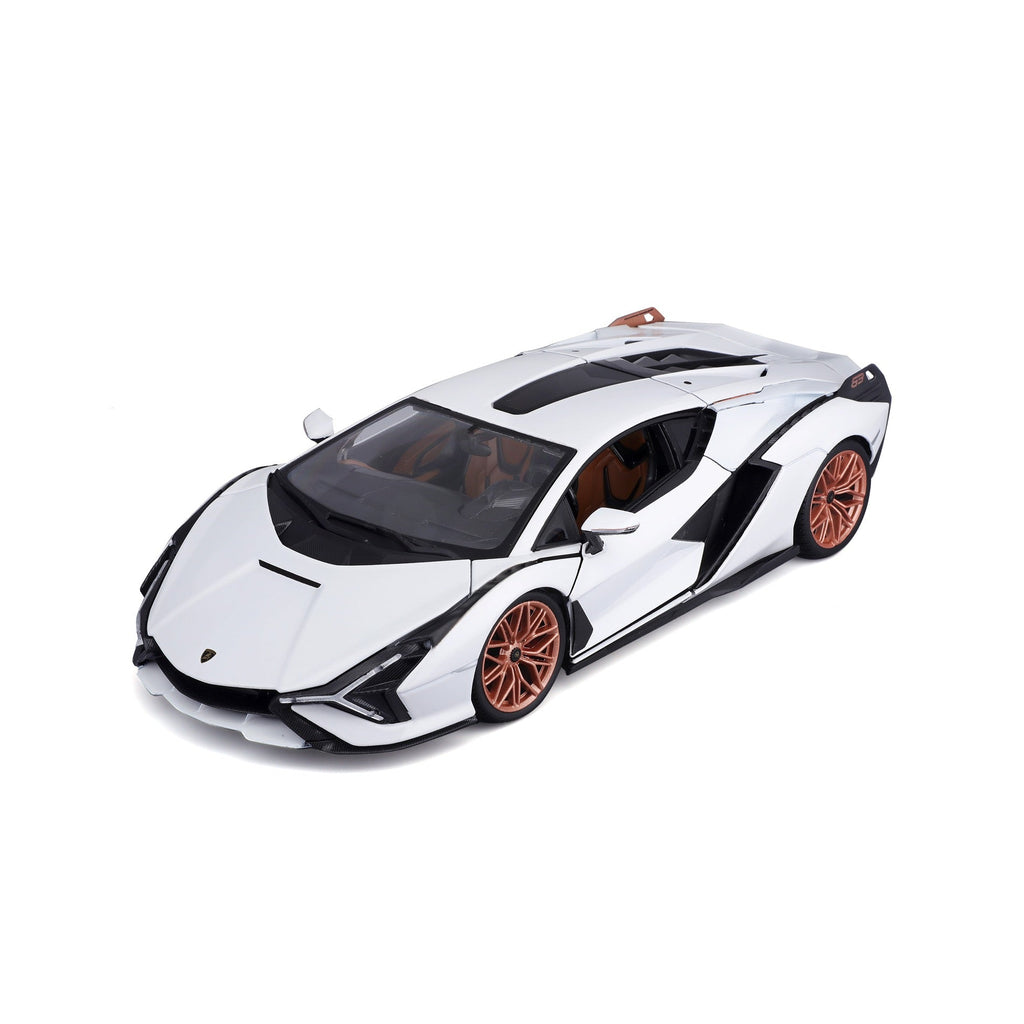 18-11046 WT Bburago - Lamborghini Sian FKP 37, blanche - Échelle 1:18