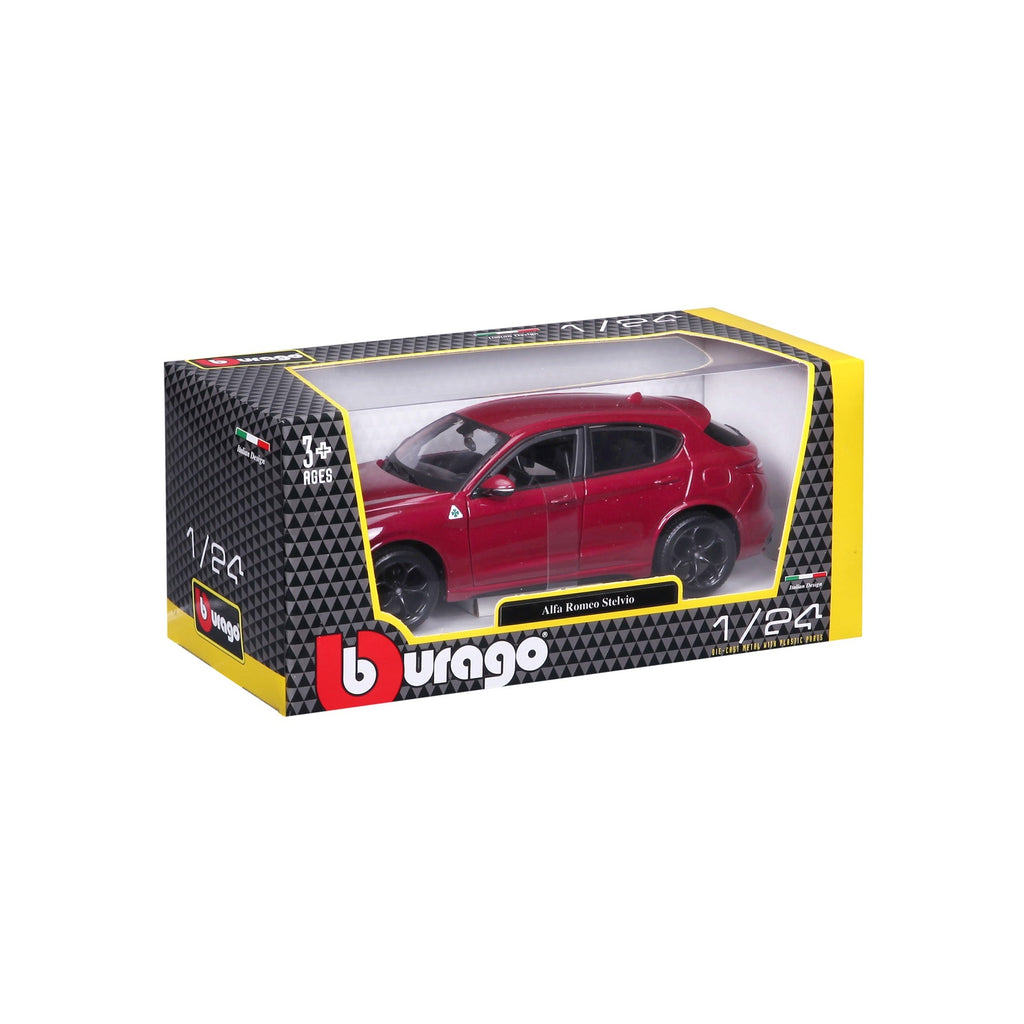 *18-21086 RD Bburago - Alfa Romeo Stelvio, rouge - Échelle 1:24