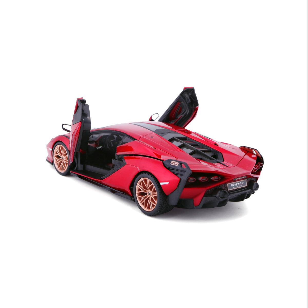 * 18-21099 RD Bburago - Lamborghini Sian FKP 37, rouge - Échelle 1:24