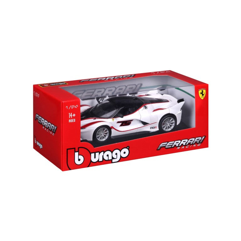 18-26301 Bburago Ferrari Racing - Ferrari FXX K, blanc - Échelle 1:24