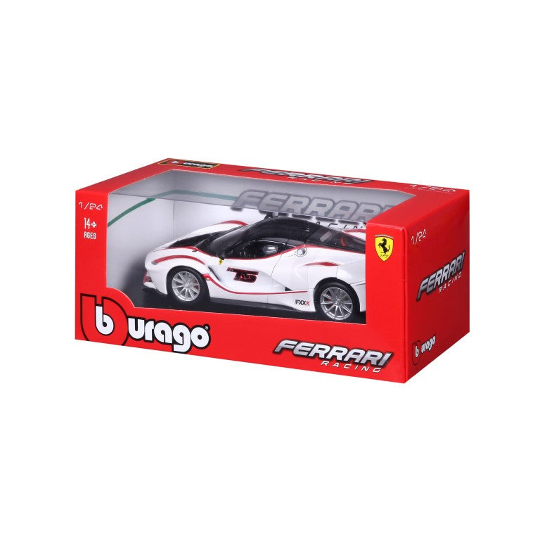 18-26301 Bburago Ferrari Racing - Ferrari FXX K, blanc - Échelle 1:24