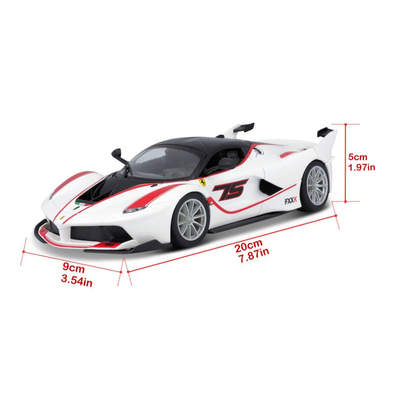 18-26301 Bburago Ferrari Racing - Ferrari FXX K, blanc - Échelle 1:24