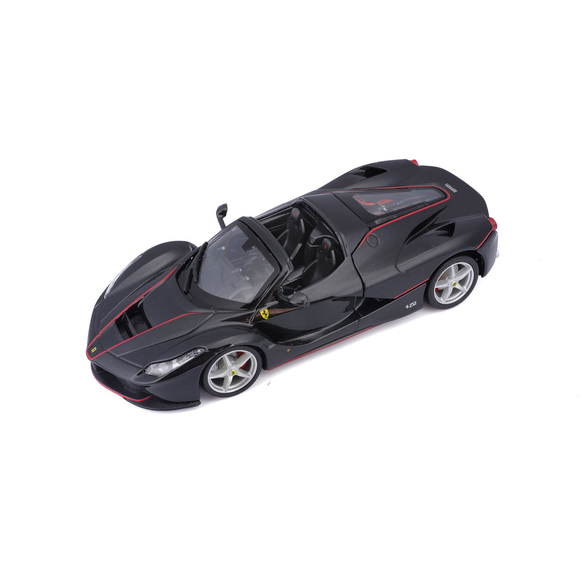 18-26022 Bburago Ferrari Race&Play - Ferrari LaFerrari Aperta, noire - 1:24