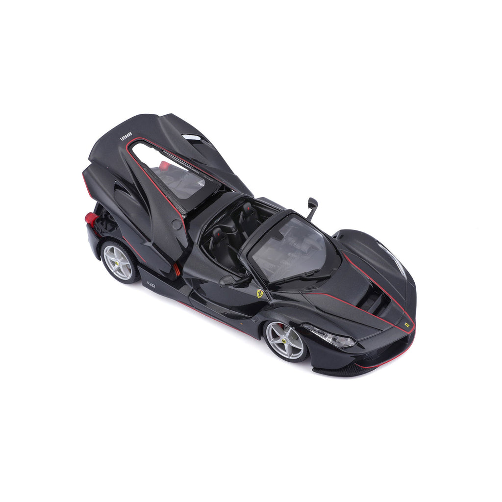 18-26022 Bburago Ferrari Race&Play - Ferrari LaFerrari Aperta, noire - 1:24