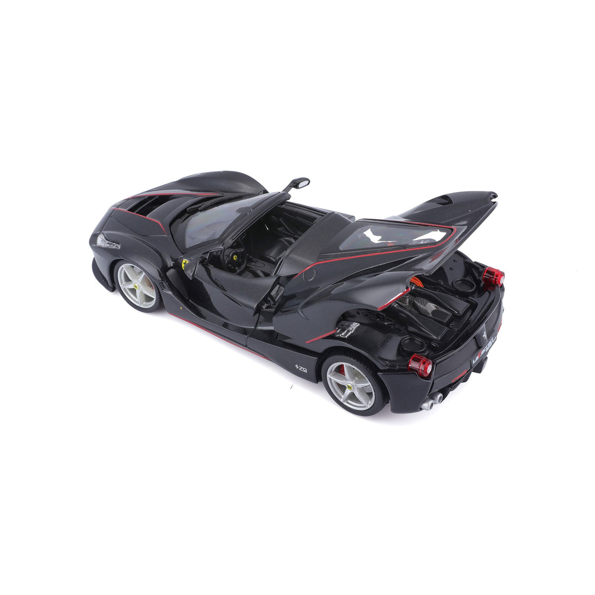 18-26022 Bburago Ferrari Race&Play - Ferrari LaFerrari Aperta, noire - 1:24