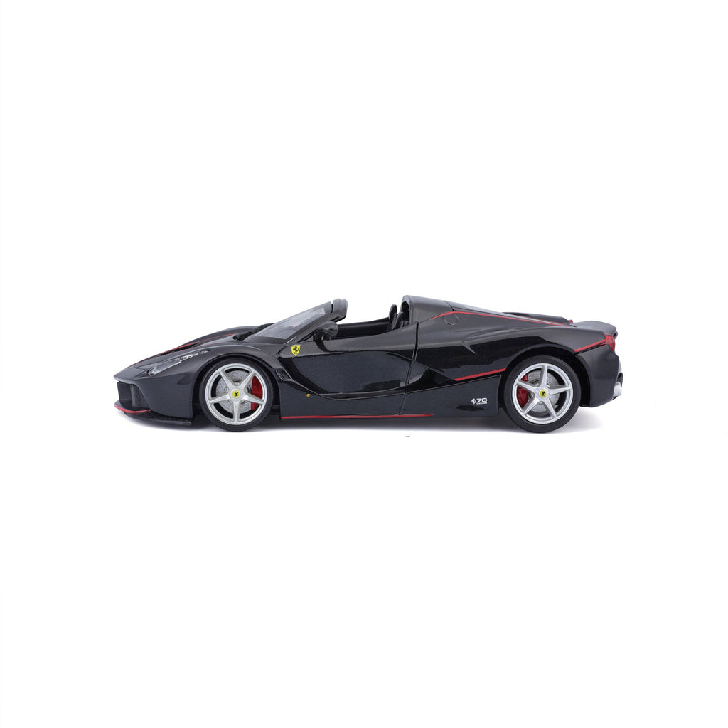 18-26022 Bburago Ferrari Race&Play - Ferrari LaFerrari Aperta, noire - 1:24