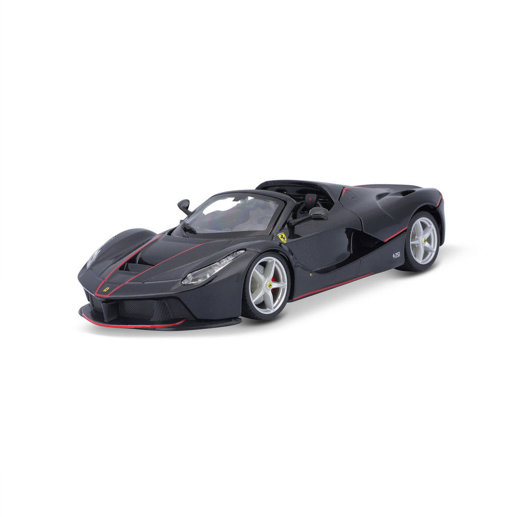 18-26022 Bburago Ferrari Race&Play - Ferrari LaFerrari Aperta, noire - 1:24