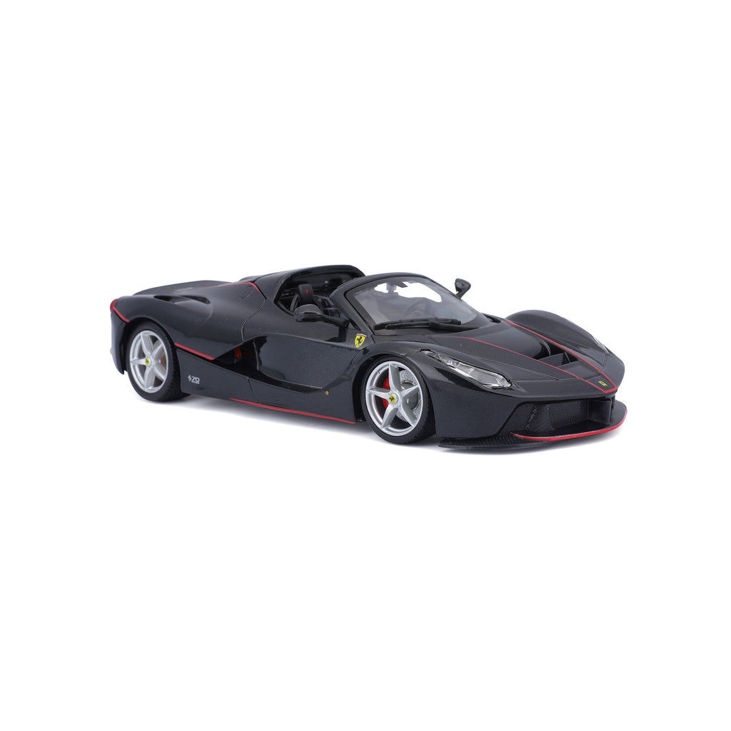 18-26022 Bburago Ferrari Race&Play - Ferrari LaFerrari Aperta, noire - 1:24