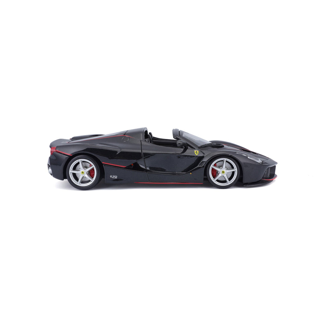 18-26022 Bburago Ferrari Race&Play - Ferrari LaFerrari Aperta, noire - 1:24