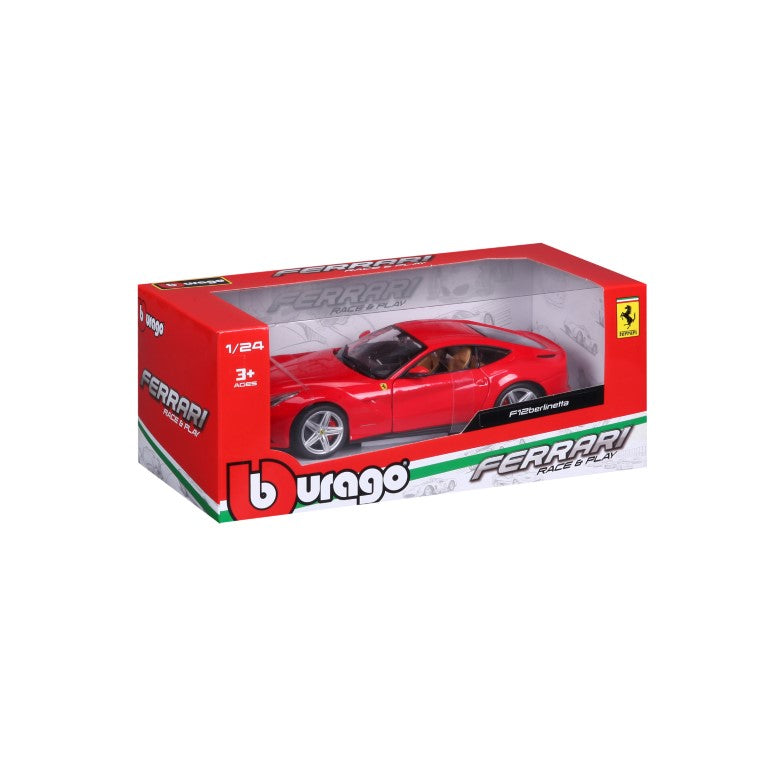 18-26007 Bburago Ferrari Race&Play - Ferrari F12 Berlinetta, rossa - 1:24