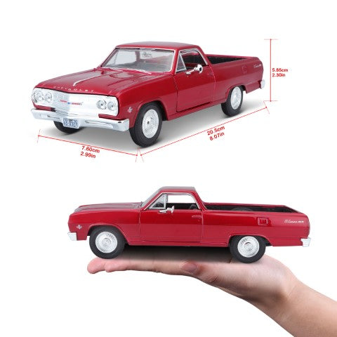 10-31977 Bburago Maisto - Chevrolet El Camino 1965, rouge - 1:25