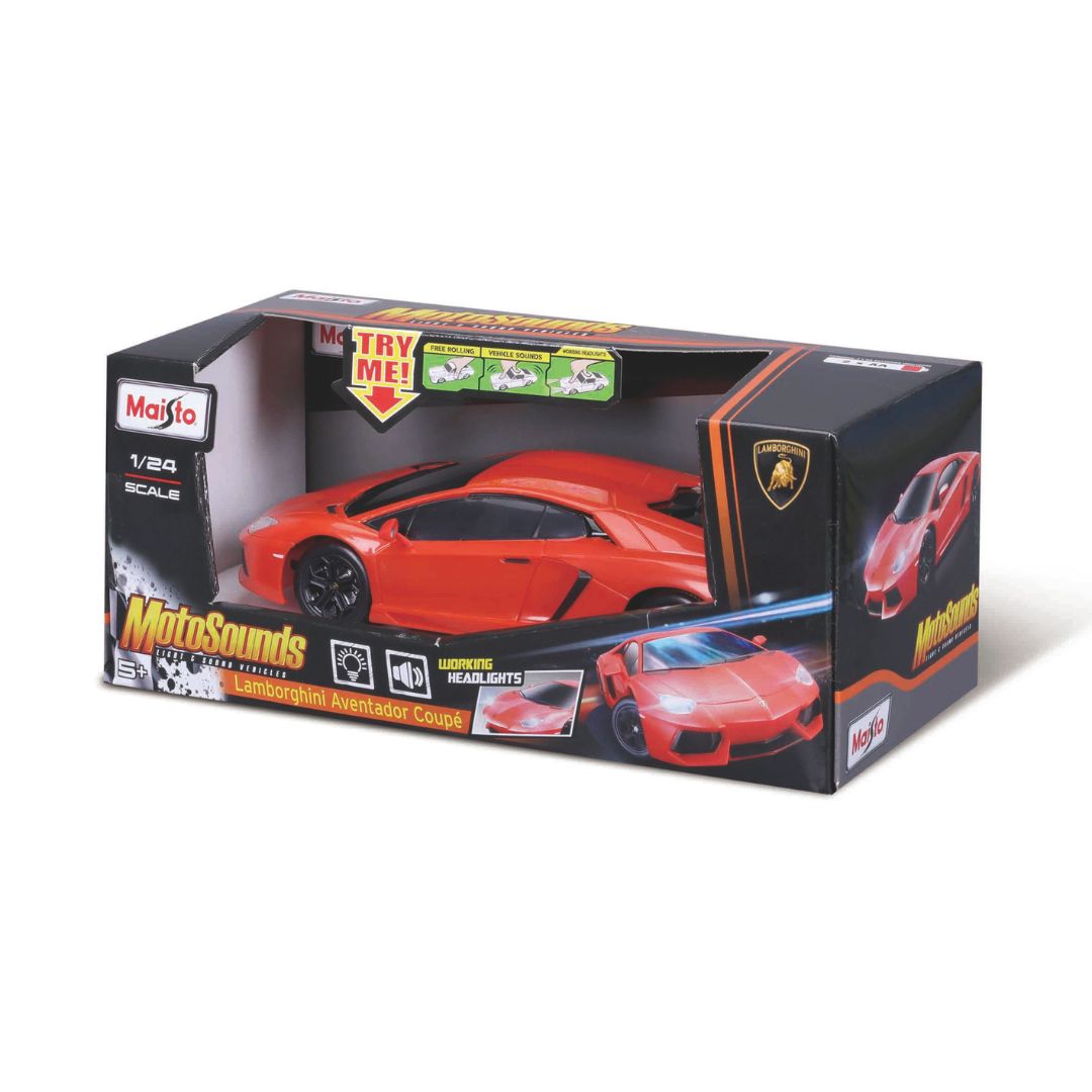 10-81221 Bburago Maisto lumières et sons Lamborghini Aventador Coupé - Échelle 1:24