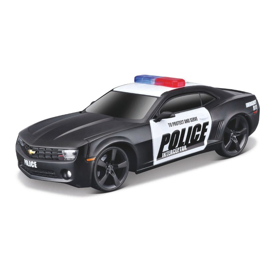 10-81236 Bburago Maisto - Chevrolet Camaro SS Police 2010 1:24 radiocommandée