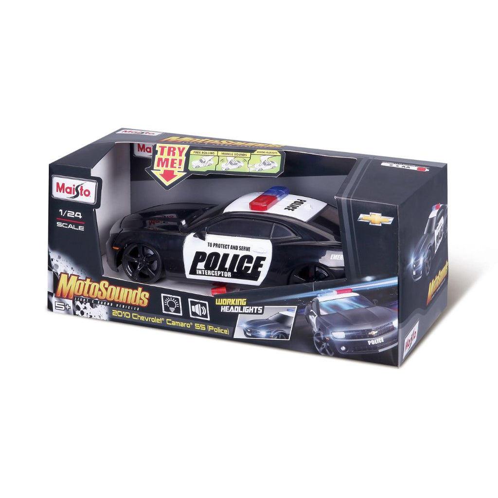 10-81236 Bburago Maisto - Chevrolet Camaro SS Police 2010 1:24 radiocommandée