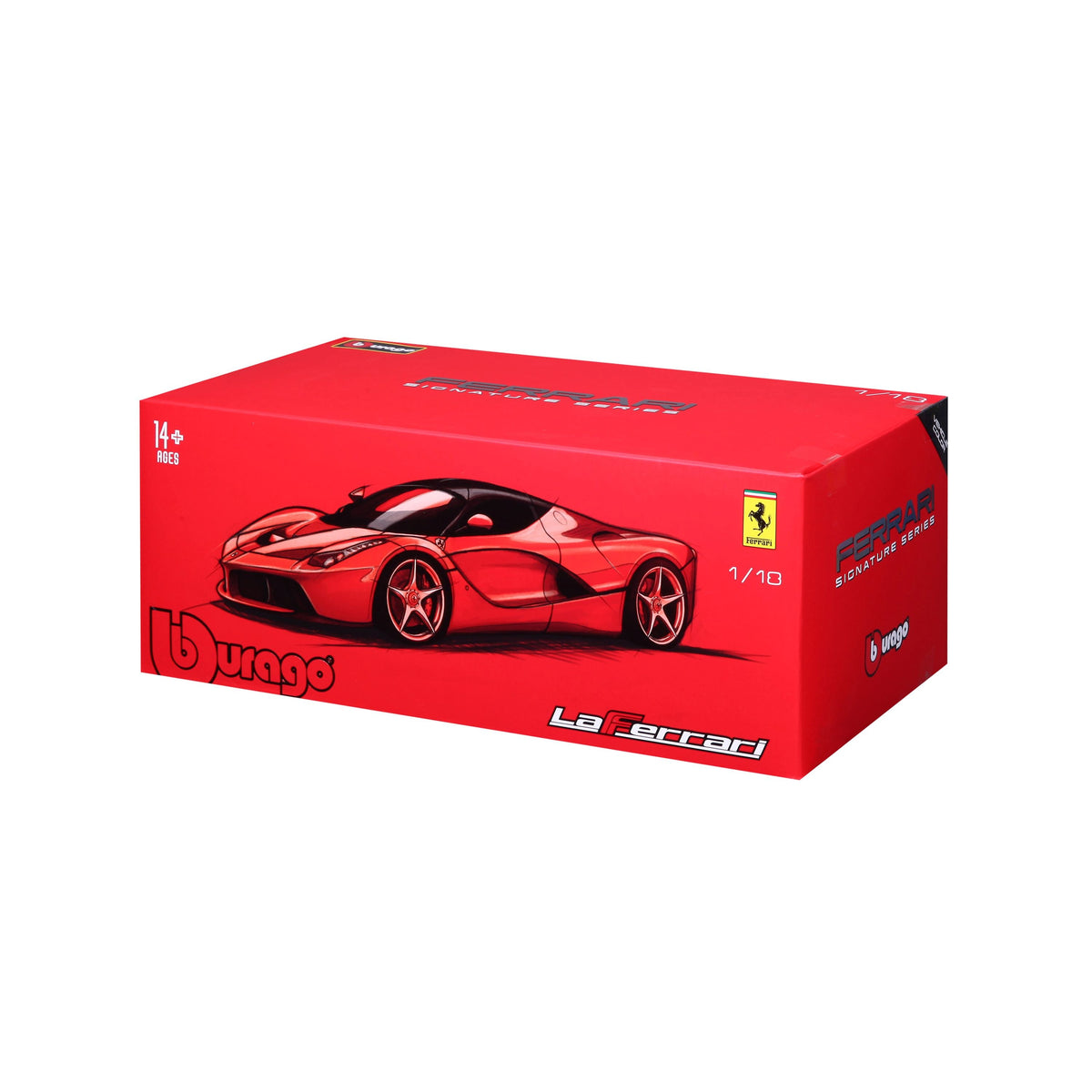18-16901 Bburago Ferrari Signature - Ferrari LaFerrari, noire - Échelle 1:18