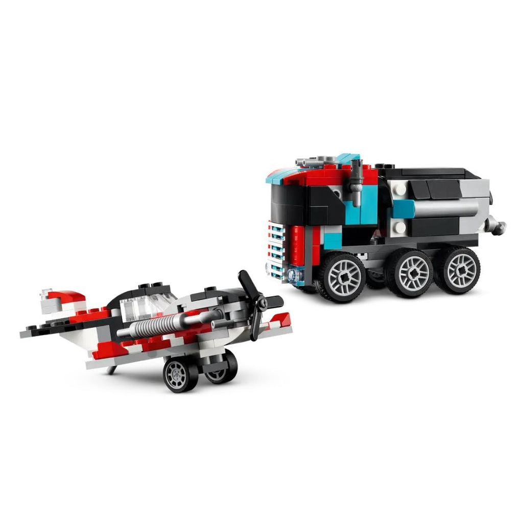 31146 LEGO Creator 3en1 - Autocar avec hélicoptère