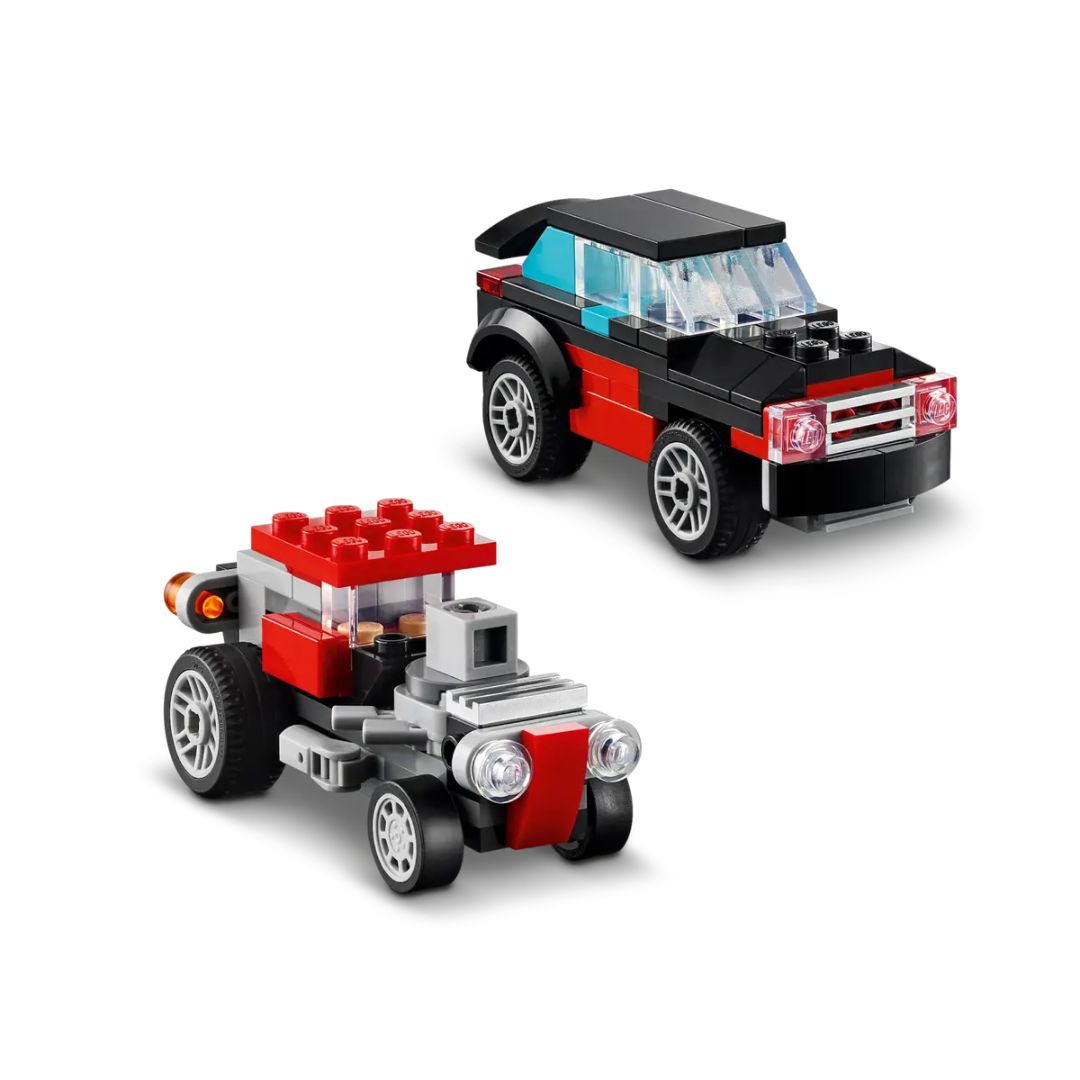 31146 LEGO Creator 3en1 - Autocar avec hélicoptère