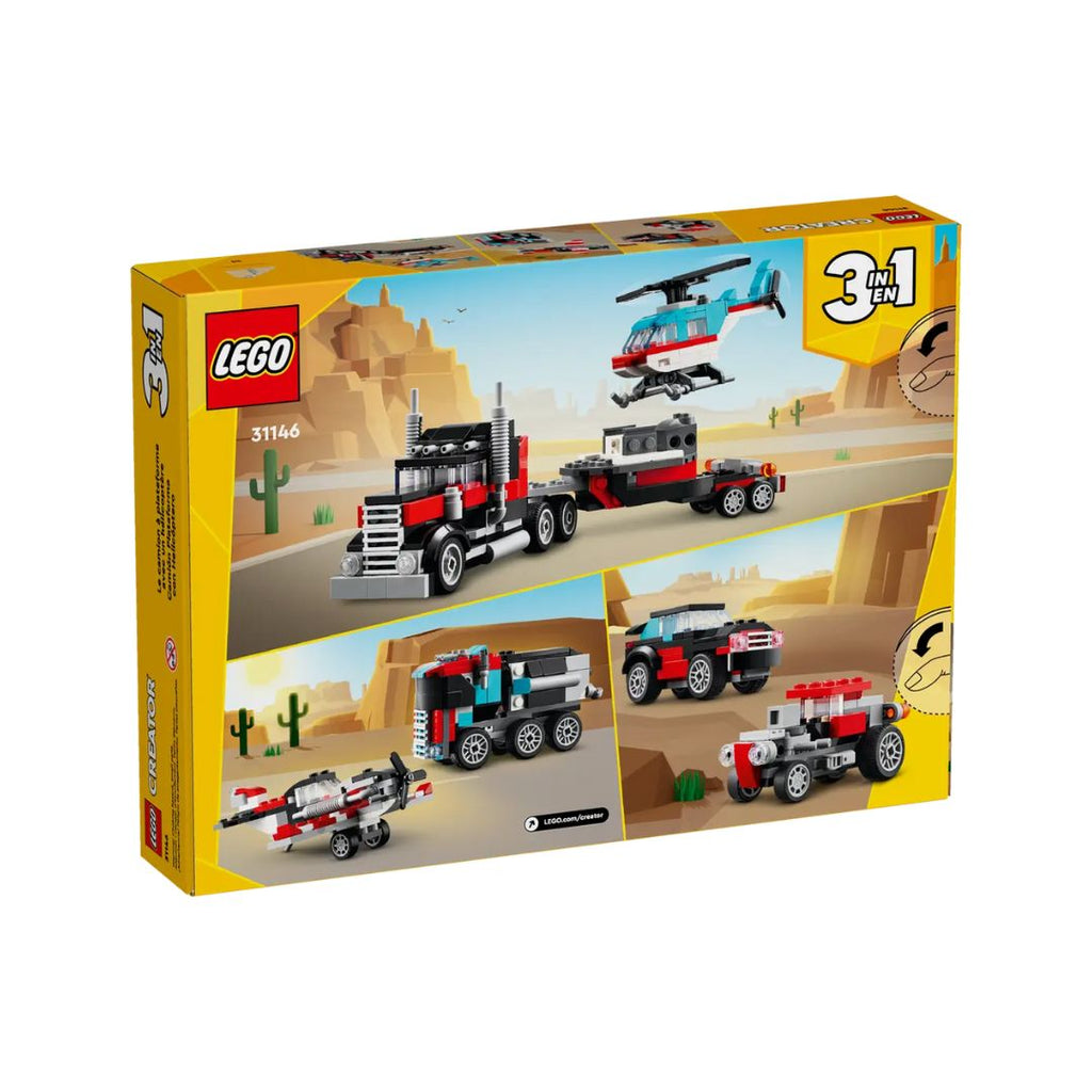 31146 LEGO Creator 3en1 - Autocar avec hélicoptère
