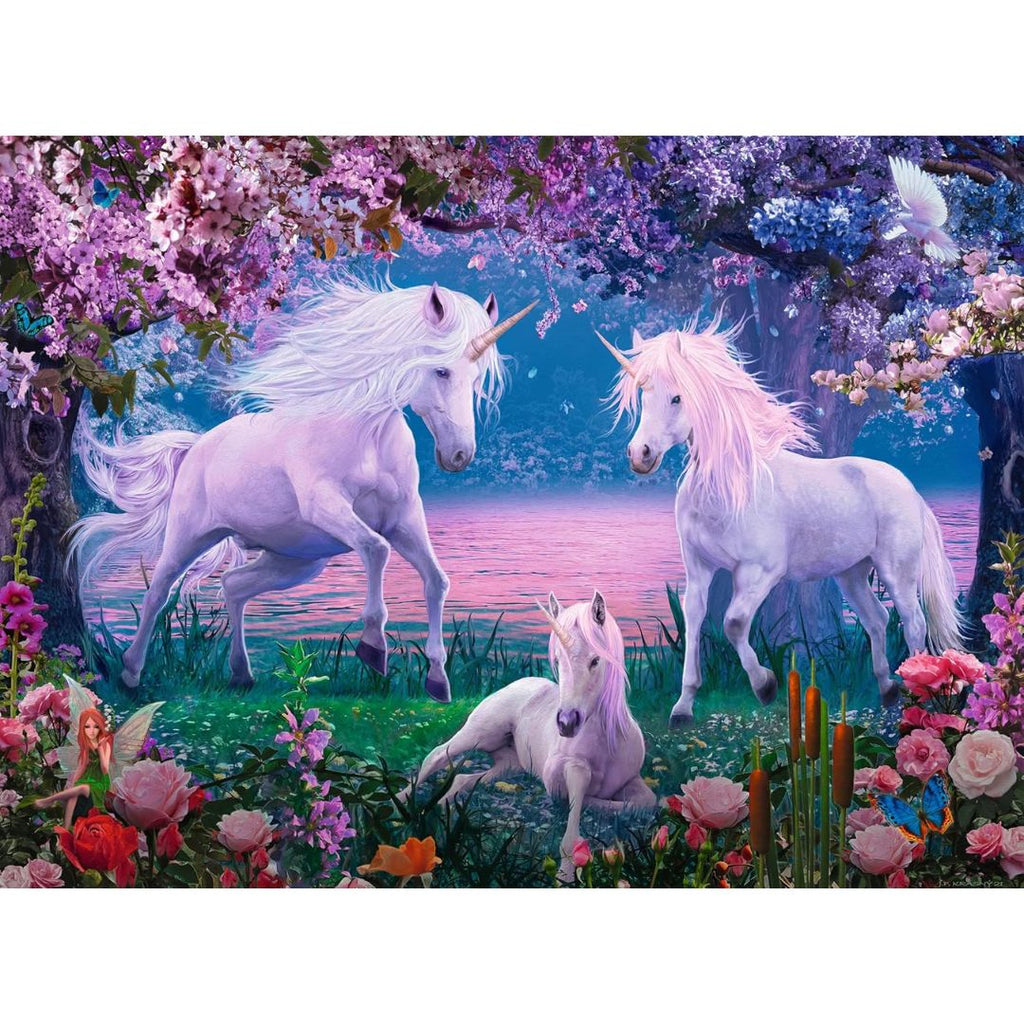 13347 Ravensburger - Licornes enchantées - Puzzle XXL - 100 pièces