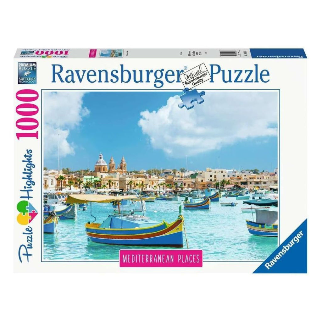 14978 Ravensburger - Méditerranée : Malte - Puzzle 1000 pièces