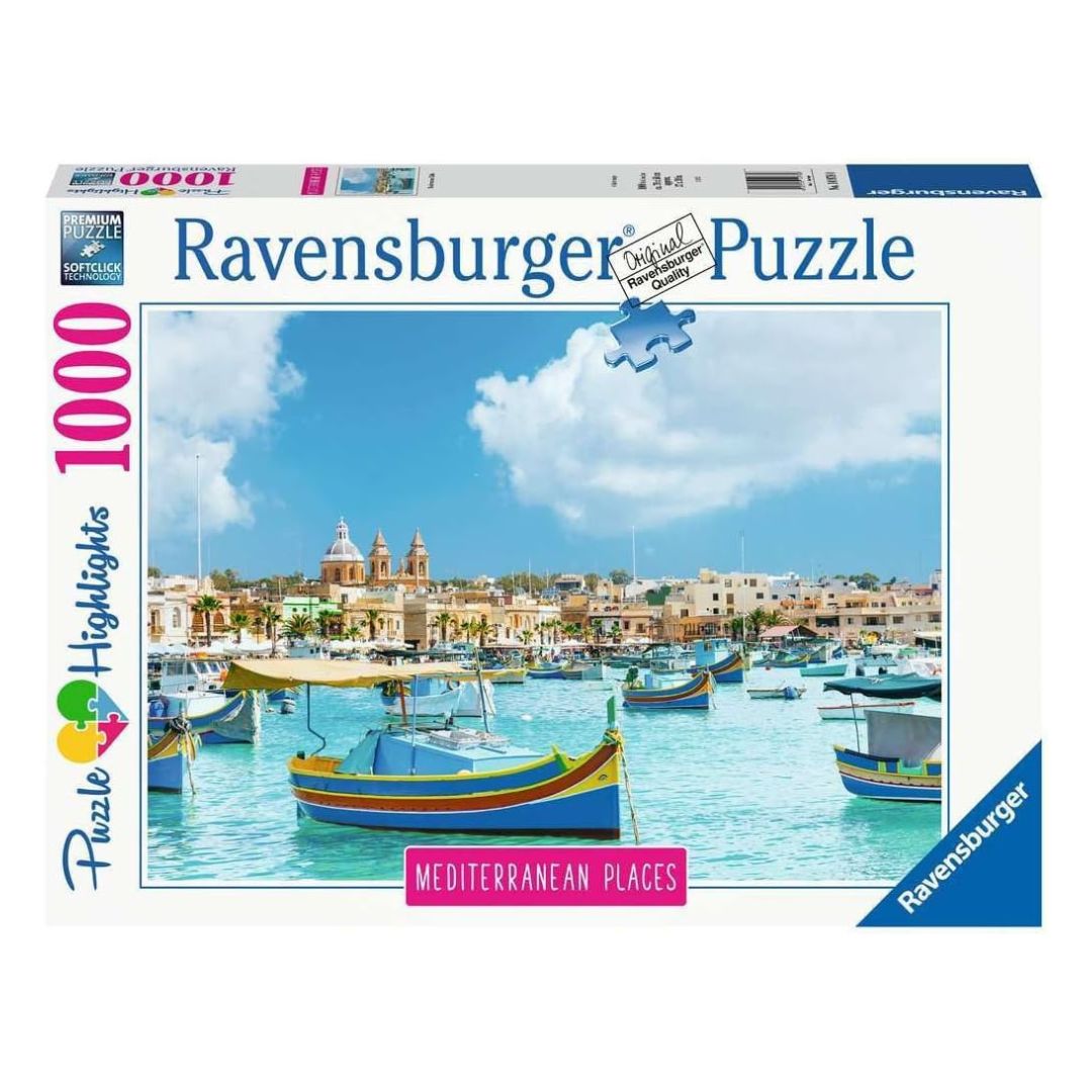 14978 Ravensburger - Méditerranée : Malte - Puzzle 1000 pièces