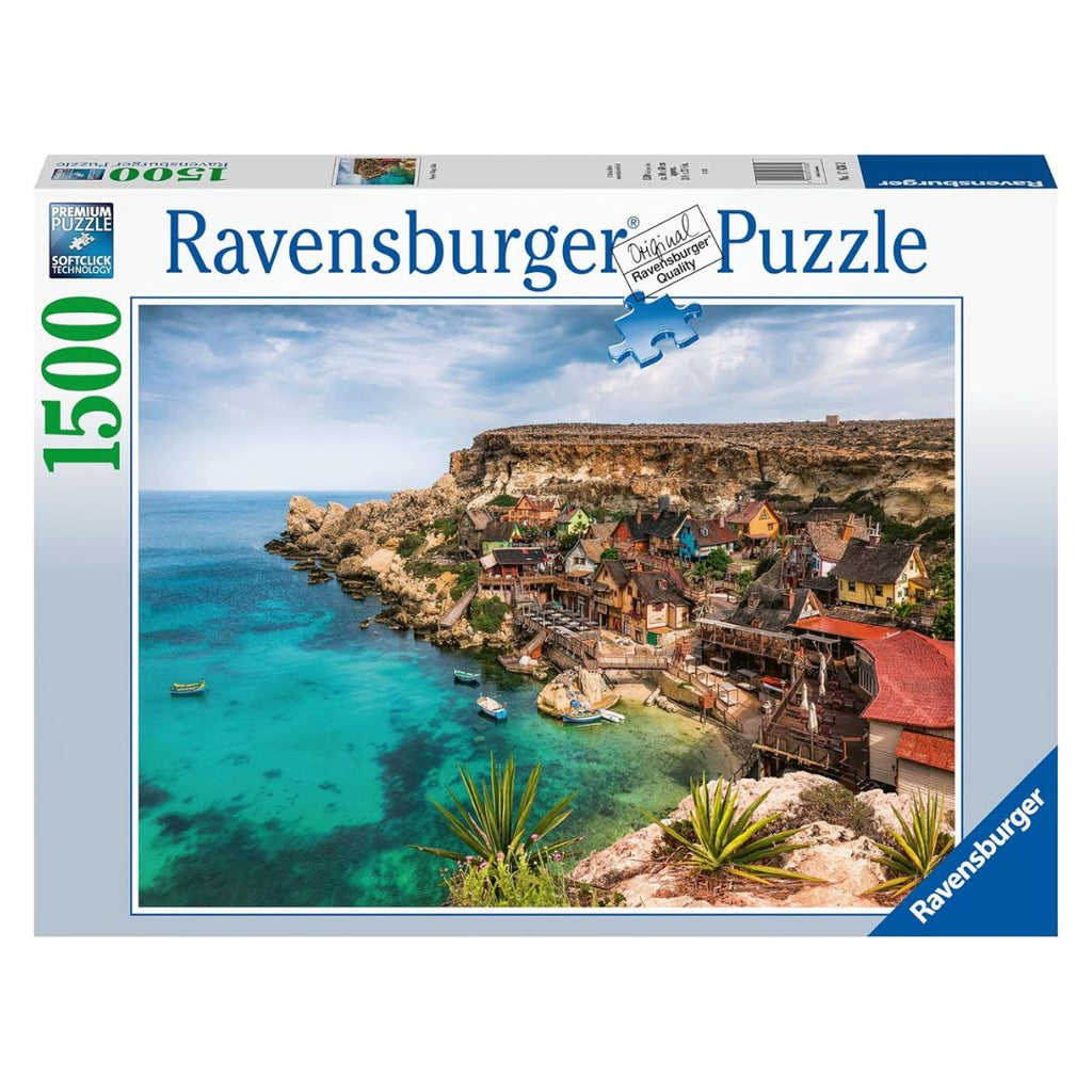 17436 Ravensburger - Village de Popeye, Malte - Puzzle 1500 pièces