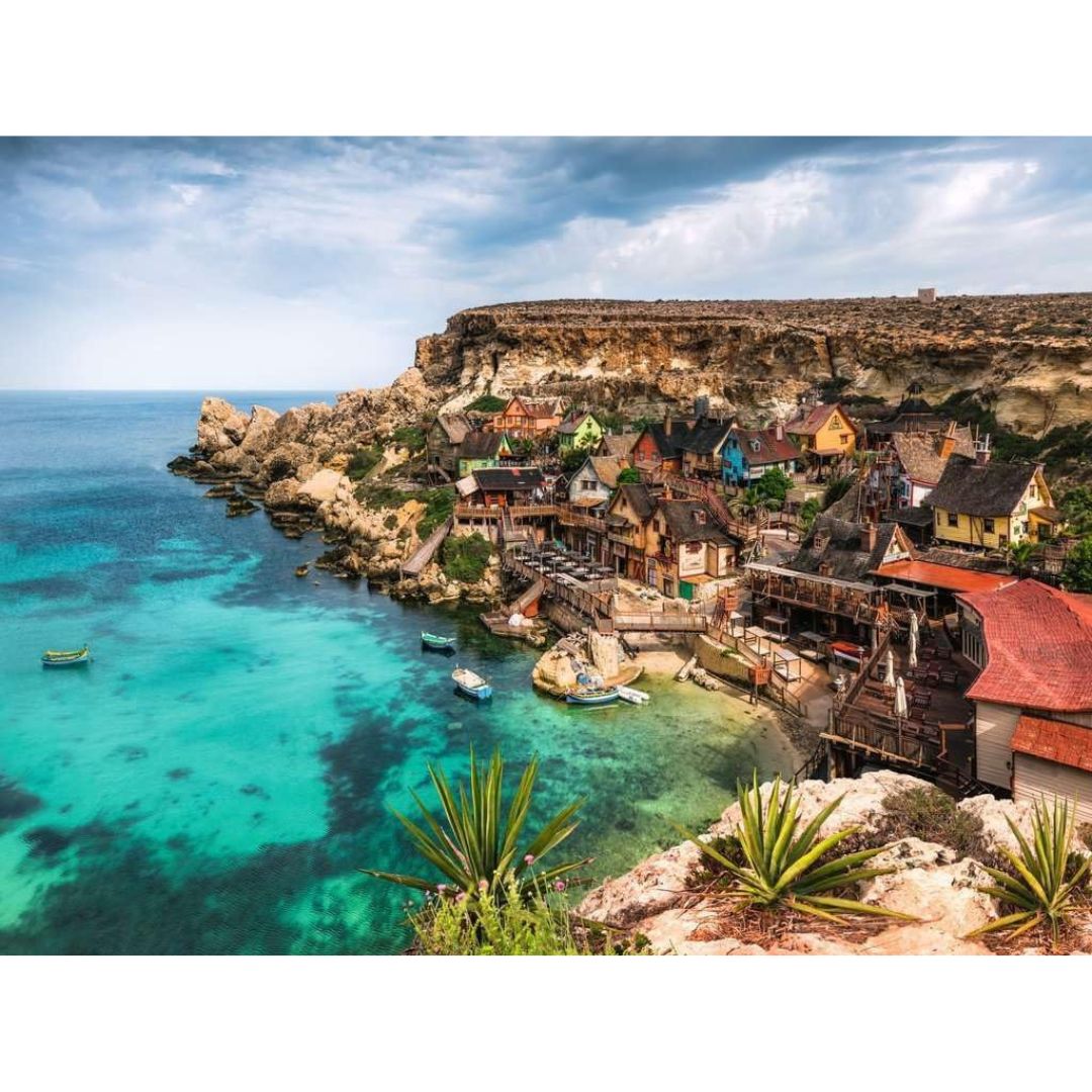 17436 Ravensburger - Village de Popeye, Malte - Puzzle 1500 pièces