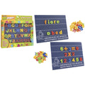 30434 Globo Tableau Magnétique avec Lettres ou Chiffres. Jeu Éducatif pour enfants