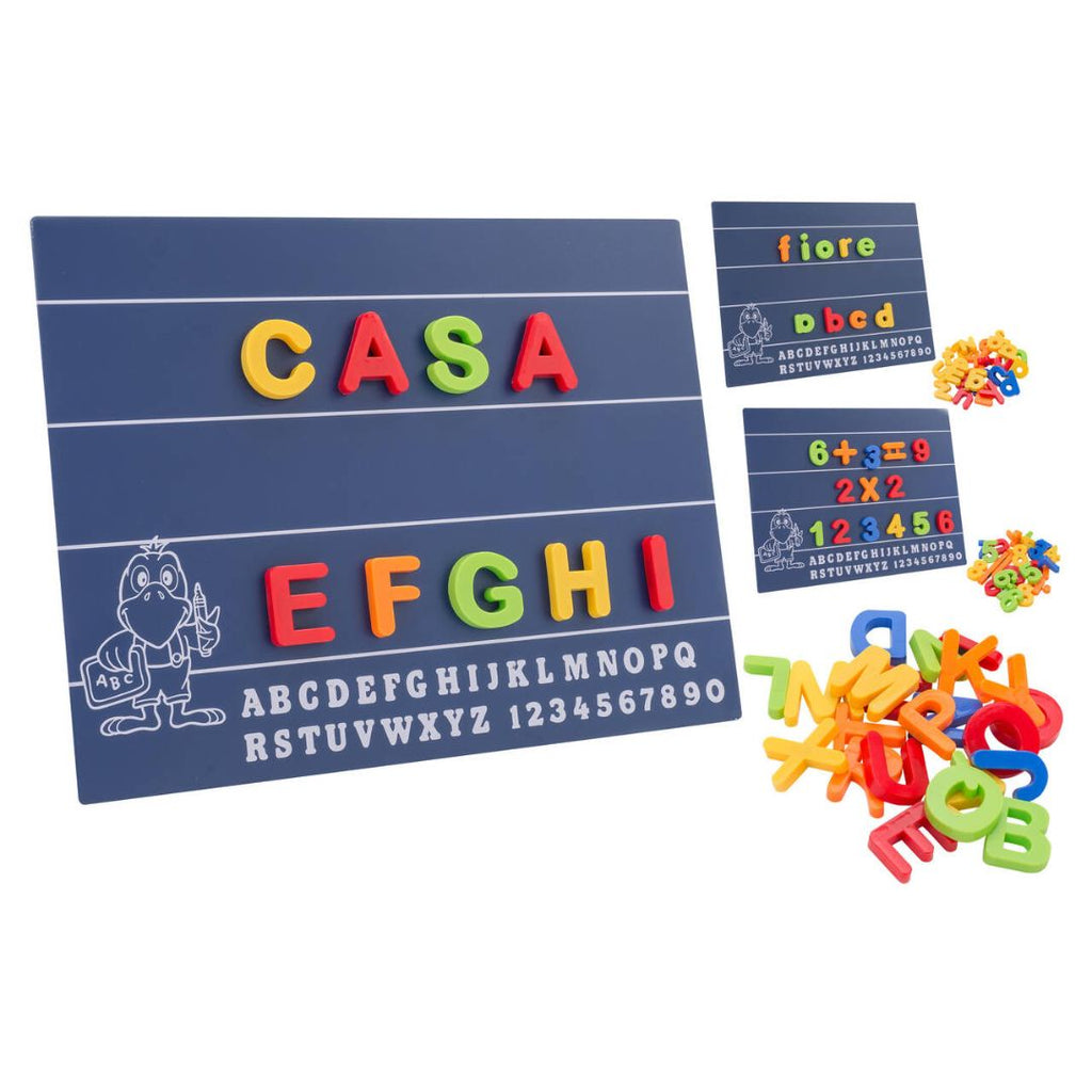30434 Globo Tableau Magnétique avec Lettres ou Chiffres. Jeu Éducatif pour enfants