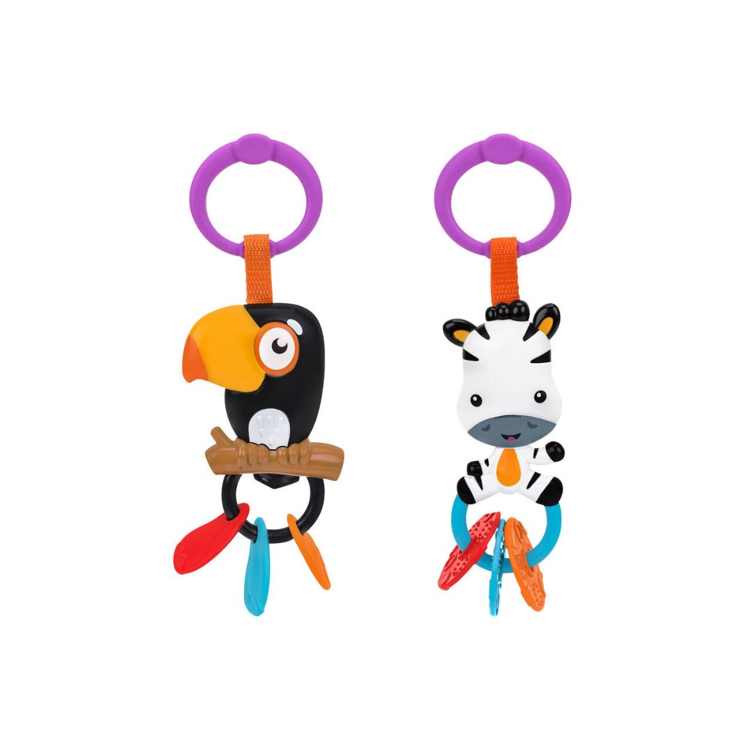 05462 Vitamine G - Hochet d'activité, modèle toucan ou zèbre au choix
