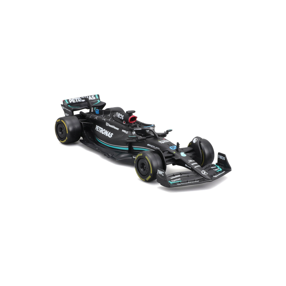 18-01596 Bburago Course - Mercedes AMG F1 W14 E Performance #63 - Échelle 1:43